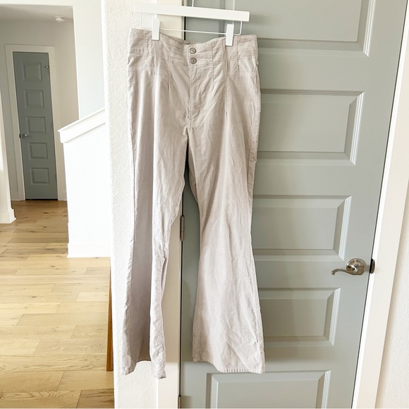 NWT Free People Jayde Cord High Rise Flare Pants - Picture 2 of 5